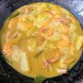 Cooksnap Shafiqah Rafid semasa beliau membuat Udang masak lemak cili padi.