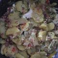 El cooksnap de Sara Lopez cuando hizo Patatas de guarnición con huevos y jamón.