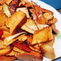 姚佩妘 的 蒜苗肉絲炒豆乾 cooksnap