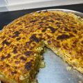 El cooksnap de Sofi Arrambide cuando hizo Tarta de puerro y cebolla.