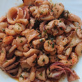 El cooksnap de bpm1957 cuando hizo Calamares salteados con gambas 🍤🍤.