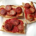 Cooksnap από nitsa στη συνταγή Μπρουσκέτες με λουκάνικα και πελτέ