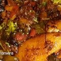 Chef Richa pathak. का कुकस्नैप जब उन्होंने आलू शिमला मिर्च की सब्जी(aloo shimla mirch ki sabzi recipe in hindi) बनाया था।