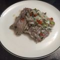 El cooksnap de Santiago Cabello cuando hizo Lengua a la vinagreta criolla.