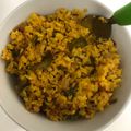 Pooja Singh's cooksnap of when they made Aloo matar poha.