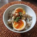 ふか谷's cooksnap of when they made ご飯が進む＊薬味たっぷり麻薬卵.