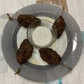 El cooksnap de Mar Gil cuando hizo Koftas con salsa de yogurt en freidora de aire.