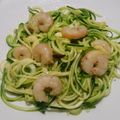 El cooksnap de MANEL ALVAREZ cuando hizo Espaguetis de calabacín con gambas.