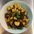 喵媽咪 的 三杯杏鮑菇米血 cooksnap