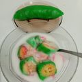 Cooksnap dari Nukke Djuwita Isamu untuk resep Es pisang ijo anti gagal (takaran sendok)