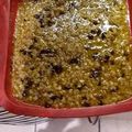 Isaac harding's cooksnap of when they made Golden Syrup Flapjack with Raisins.