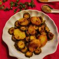 Mukti Bhargava का कुकस्नैप जब उन्होंने बेसन स्टफ्ड मसाला करेला (besan stuffed masala karela recipe in Hindi) बनाया था।