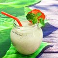 Cooksnap của Hoàng Oanh khi họ làm theo món Sinh tố dâu chuối 🍌 🍓