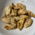 El cooksnap de Marijos Moreno cuando hizo Pechuga de pollo especiada con timbal de puré de patata.