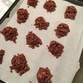 mandrukaitis's cooksnap of when they made Peanut Butter, Coconut and Chocolate NO BAKE Cookies.