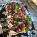El cooksnap de Cele Cassino cuando hizo Pavlova.