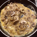 El cooksnap de Irene cuando hizo Revuelto de champiñones Portobello.