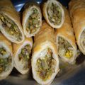 Hina Ibrahim's cooksnap of when they made Chicken Samosa and roll.
