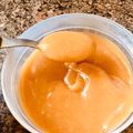 El cooksnap de Adrian Gonzalez cuando hizo Dulce de leche casero.