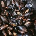 El cooksnap de Comino CCh cuando hizo Mejillones con vino blanco.