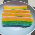 Cooksnap dari arum perwitasari untuk resep Gluten Free Steamed Rainbow Cake