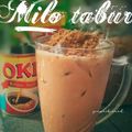 Cooksnap Ziana Chesaad semasa beliau membuat Ais milo tabur.