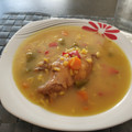 El cooksnap de Megane cuando hizo Arroz caldoso con conejo y verduras al cúrcuma de mi madre.