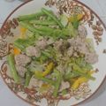 Cau Hai's cooksnap of when they made Cải dún, đậu cove, ớt chuông xào thịt heo nạc.