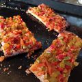 El cooksnap de Angelica Intriago cuando hizo Coca de trampó mallorquina.