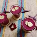 Sapana Kanani का कुकस्नैप जब उन्होंने बीट बनाना स्मूथी (Beet banana smoothie recipe in Hindi) बनाया था।