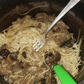 El cooksnap de ale cuando hizo Pasta cremosa con portobello y hongo de pino.
