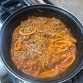 El cooksnap de Codiego cuando hizo Ropa vieja clásica cubana.
