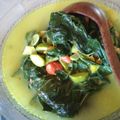 Cooksnap dari Sierra Apritta untuk resep Sayur daun singkong bumbu kuning pedas