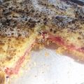 El cooksnap de Carolina Comello cuando hizo Tarta de frutillas y arandanos con streusel.