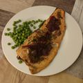 El cooksnap de pilarin cuando hizo 153.🐟Trucha asalmonada al horno con mostaza y jamón🥓.