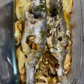 El cooksnap de Rodin cuando hizo Lubinas al horno.
