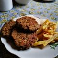 El cooksnap de Monica cuando hizo Hamburguesas de lentejas.