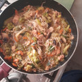 El cooksnap de Gerardo Urrutia cuando hizo Chapsui de pollo.