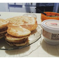 El cooksnap de Sofi cuando hizo Pancakes americanos.