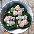 Cooksnap dari Anii Agustina untuk resep Sate Singkong Pelangi a.k.a Sunduk Urut khas Sidoarjo/Cenil Singkong