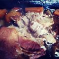 El cooksnap de Eduardo Gené cuando hizo Bondiola braseada a la cerveza negra.