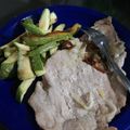 El cooksnap de Nancy Rubio cuando hizo Pollo con calabazas salteadas.
