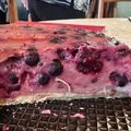 El cooksnap de Karla Casanueva Henriquez cuando hizo Kuchen de yogurt y arándanos.