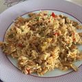 El cooksnap de Janire Fernandez cuando hizo Arroz con pollo y verduras.