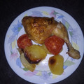 El cooksnap de Negra Yo cuando hizo Muslos de pollo asados con patatas al horno.