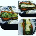 El cooksnap de Andrea Pereyra cuando hizo Calabaza rellena de verduras.