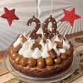 El cooksnap de Norali cuando hizo Torta brownie con dulce de leche y merengue 😍😍 molde de 24 cm.