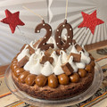 El cooksnap de Norali cuando hizo Torta brownie con dulce de leche y merengue 😍😍 molde de 24 cm.