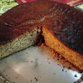 El cooksnap de Nayi cuando hizo Queque plátano naranja con trozos de chocolate.