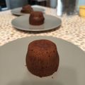 El cooksnap de Mercedes cuando hizo Volcán de chocolate.